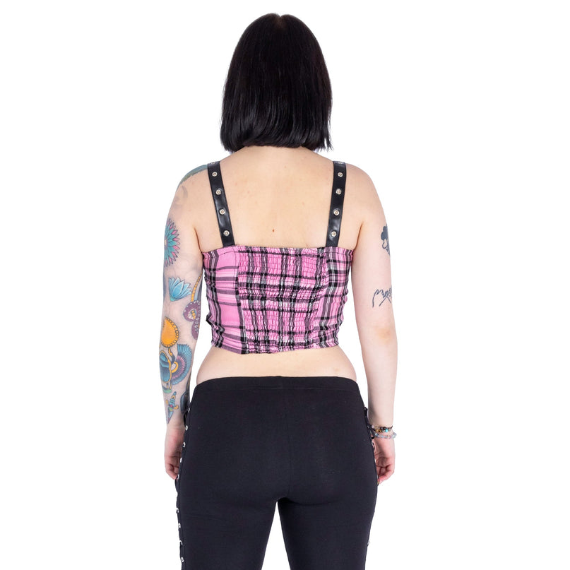 Vixxsin Thyra Top | Pink Check