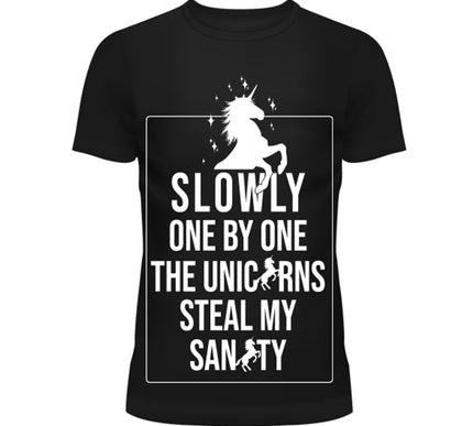 Cupcake Cult Unicorn Sanity T-Shirt | Black