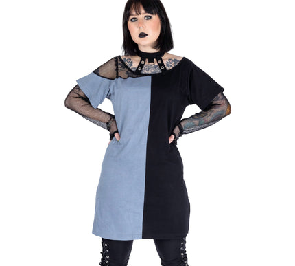 Vixxsin Veda Top | Black / grey