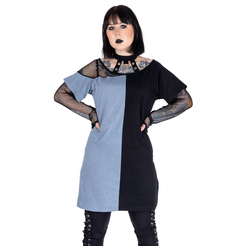 Vixxsin Veda Top | Black / grey