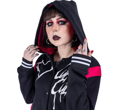 Cupcake Cult Sad But Cute Varsity Jacket