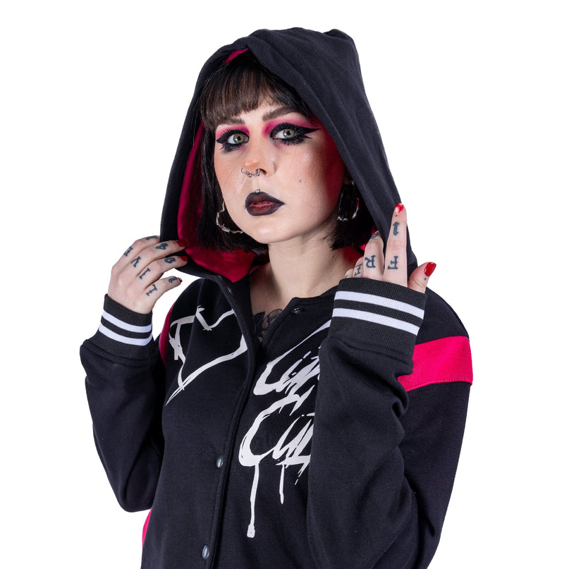 Cupcake Cult Sad But Cute Varsity Jacket