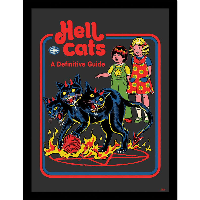 Steven Rhodes Hell Cats Framed Print