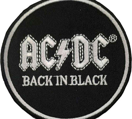 AC/DC Standard Patch | Back In Black Circle