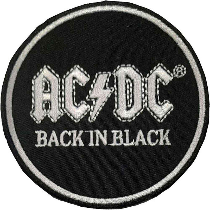 AC/DC Standard Patch | Back In Black Circle