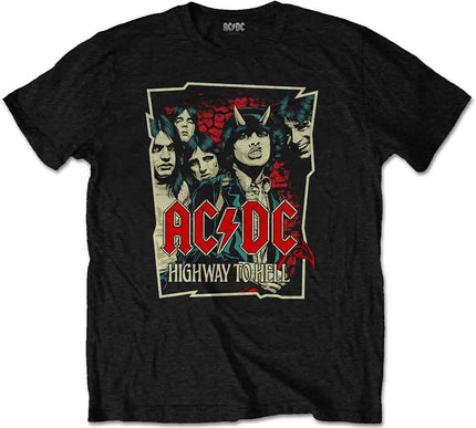 AC/DC Highway To Hell Sketch T-Shirt | Black