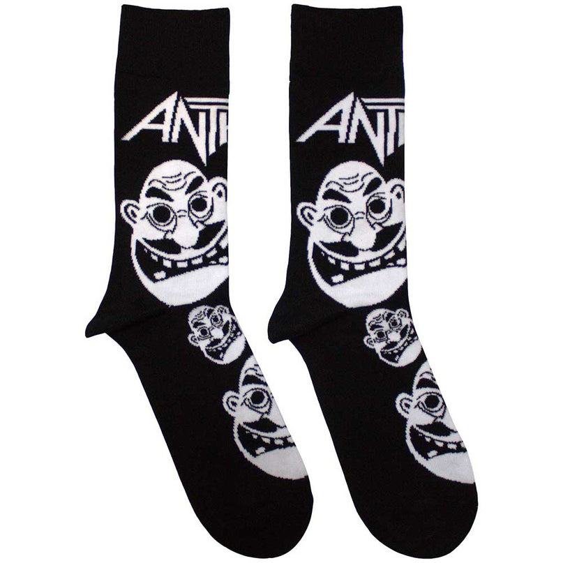 Anthrax Socks | Faces Pattern