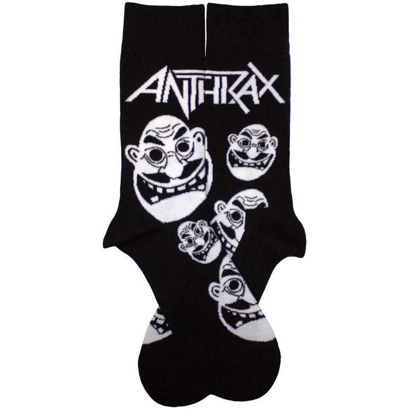 Anthrax Socks | Faces Pattern