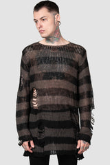 Killstar Ash Distress Knit Sweater