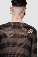 Killstar Ash Distress Knit Sweater