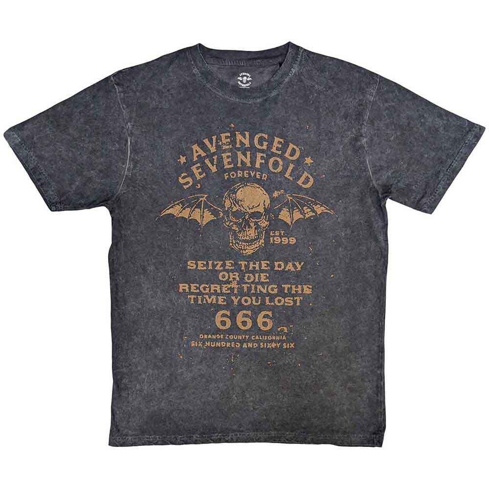 Avenged Sevenfold T-Shirt | Logo (Seize The Day Wash Collection)