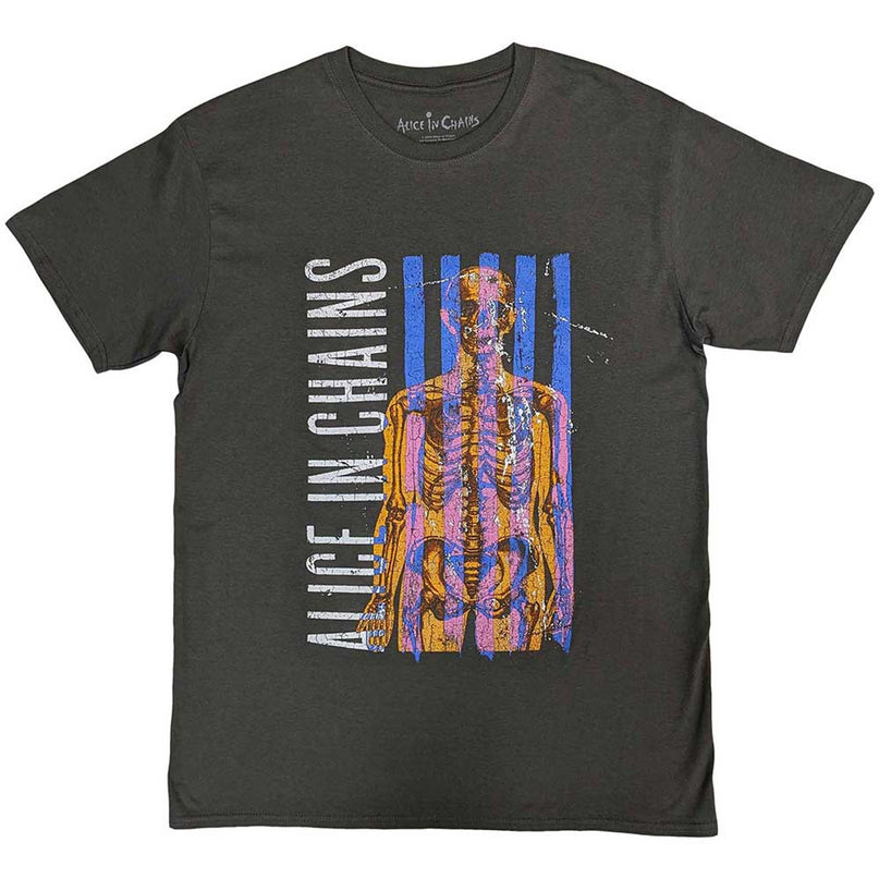 Alice In Chains T-Shirt  | Charcoal Skeletal