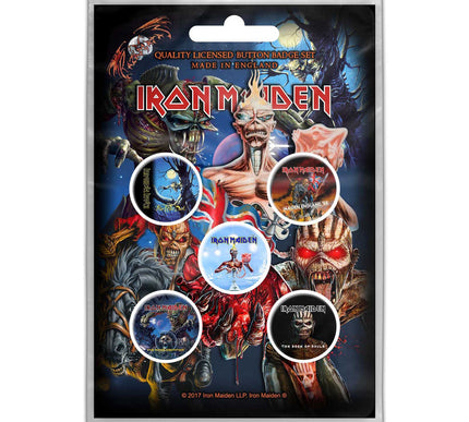 Iron Maiden Later Albums Button Badges