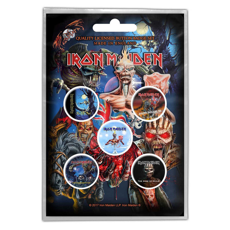 Iron Maiden Later Albums Button Badges