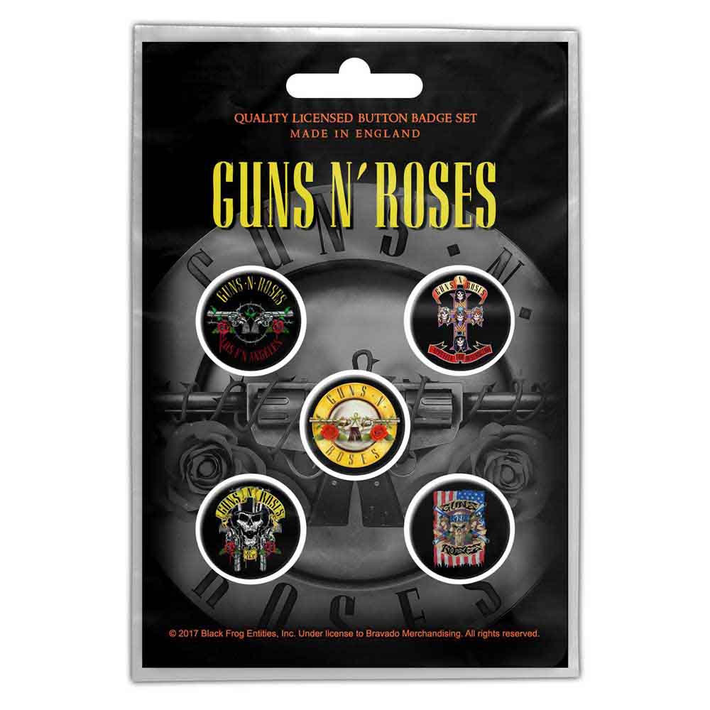 Guns N Roses Button Badges | Bullet Logo