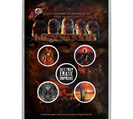 Meshuggah Immutable Button Badge Pack