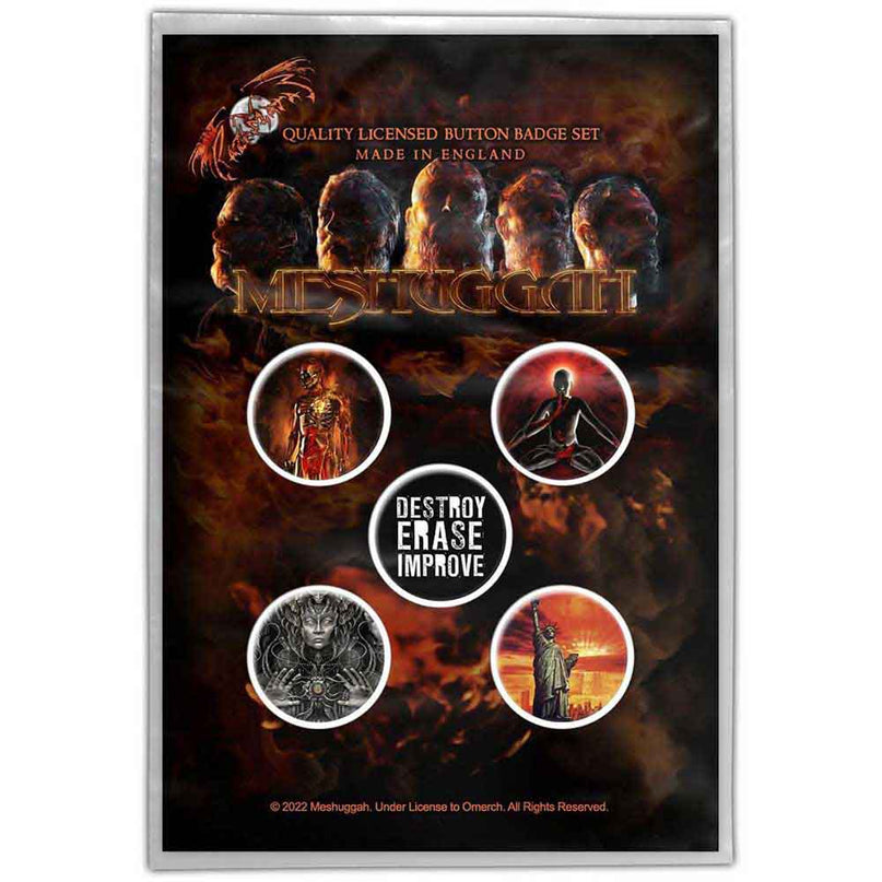 Meshuggah Immutable Button Badge Pack