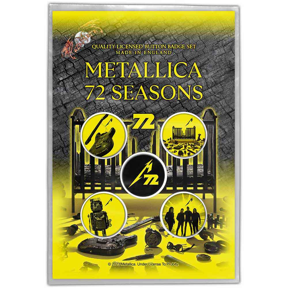 Metallica Button Badges | 72 Seasons