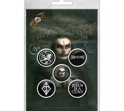 Cradle Of Filth Hammer Of The Witches / Dani Button Badge Pack
