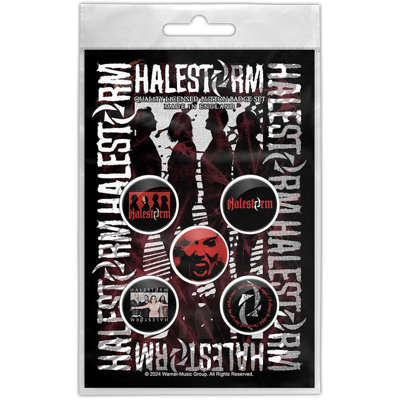 Halestorm Portrait Button Badge Pack