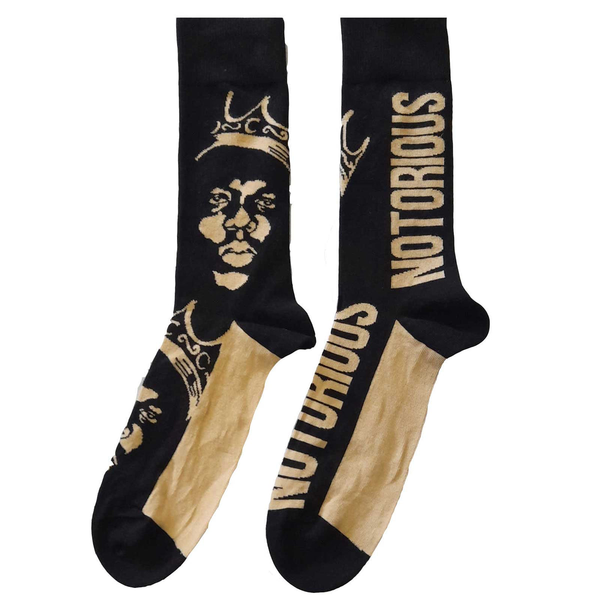 Biggie Smalls Socks | Gold Crown