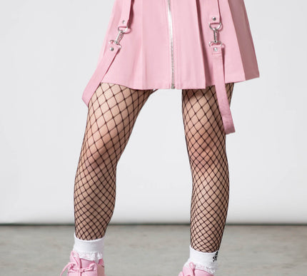 Killstar Blaire B*tch Mini Skirt | Pastel Pink