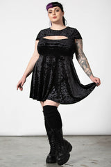 Killstar Blasphemia Keyhole Skater Dress