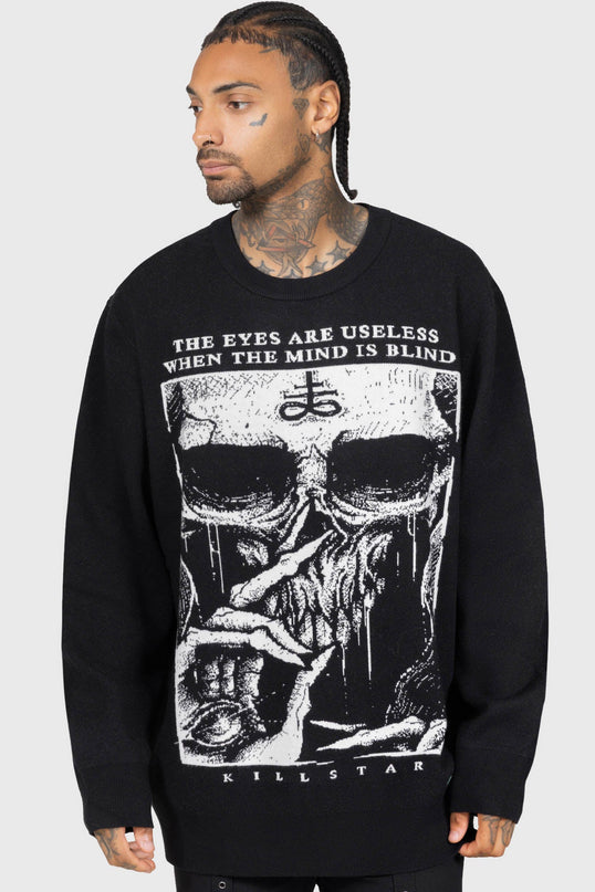 Killstar Blind Minds Knit Sweater