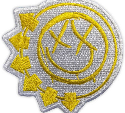 Blink 182 Yellow Six arrow Smile Woven Patch
