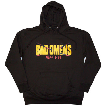 Bad Omens Unisex Pullover Hoodie: Samurai Woman (Back Print)