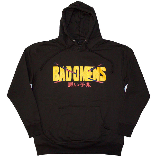 Bad Omens Unisex Pullover Hoodie: Samurai Woman (Back Print)