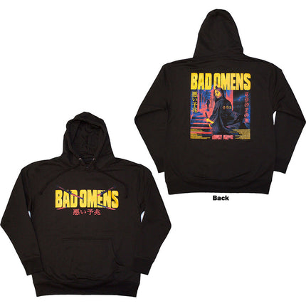 Bad Omens Unisex Pullover Hoodie: Samurai Woman (Back Print)