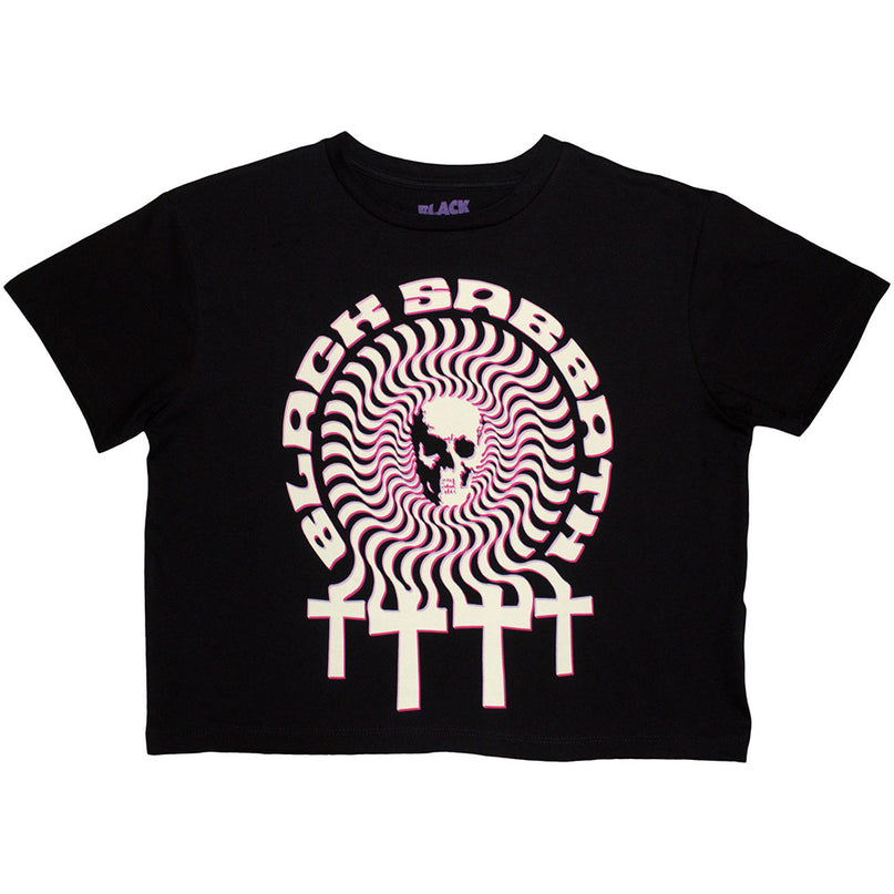 Black Sabbath Crop Top | Hypnotic Skull
