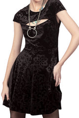 Killstar Blasphemia Keyhole Skater Dress