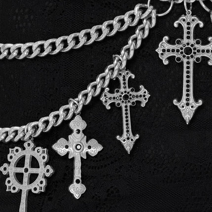 Killstar Crucifix Chain Belt