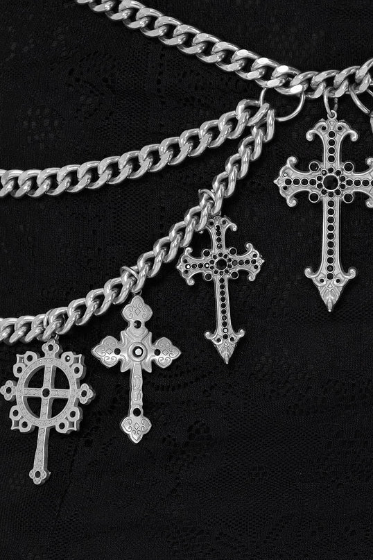 Killstar Crucifix Chain Belt