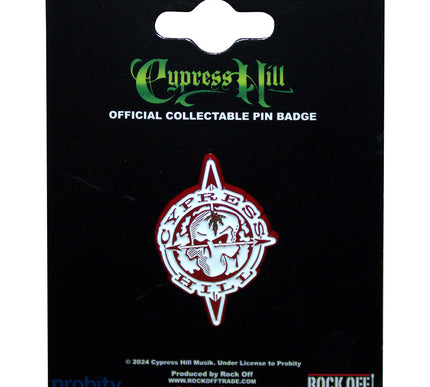 Cypress Hill Skull Compass Pin Badge