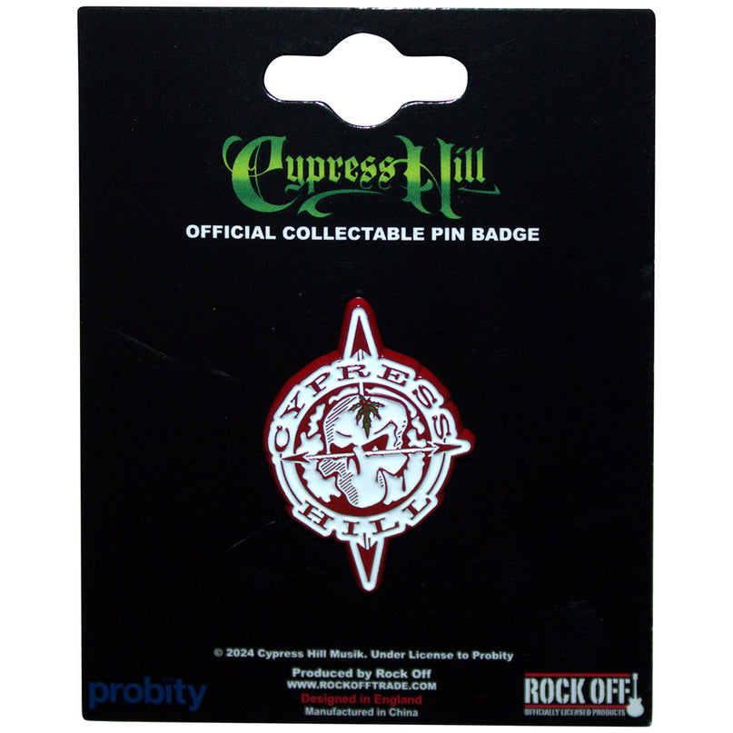 Cypress Hill Skull Compass Pin Badge