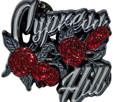 Cypress Hill Roses Logo Pin Badge