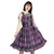 Heartless Bellona Dress | Grey / Purple Check