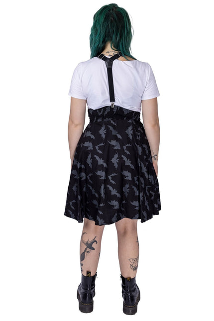 Heartless Odilie Pinafore Dress | Black / Grey