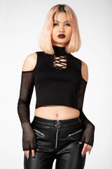 Killstar Dark Half Long Sleeve Top