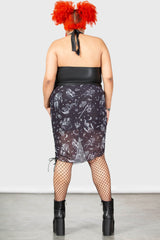 Killstar Dazed Skull Mini Skirt