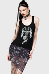 Killstar Dazed Skull Mini Skirt