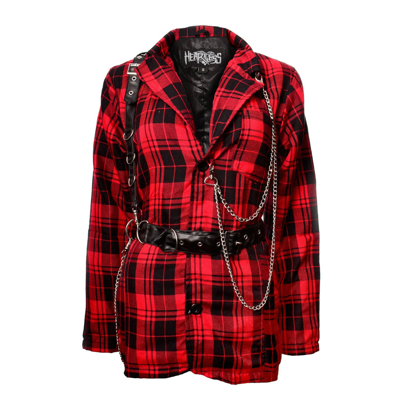 Heartless Devas Jacket | Red Tartan