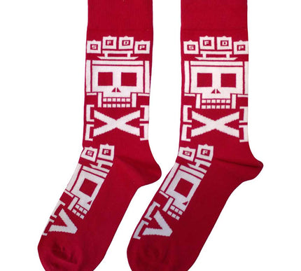 Five Finger Death Punch Socks | Pixeled Skull Repeat