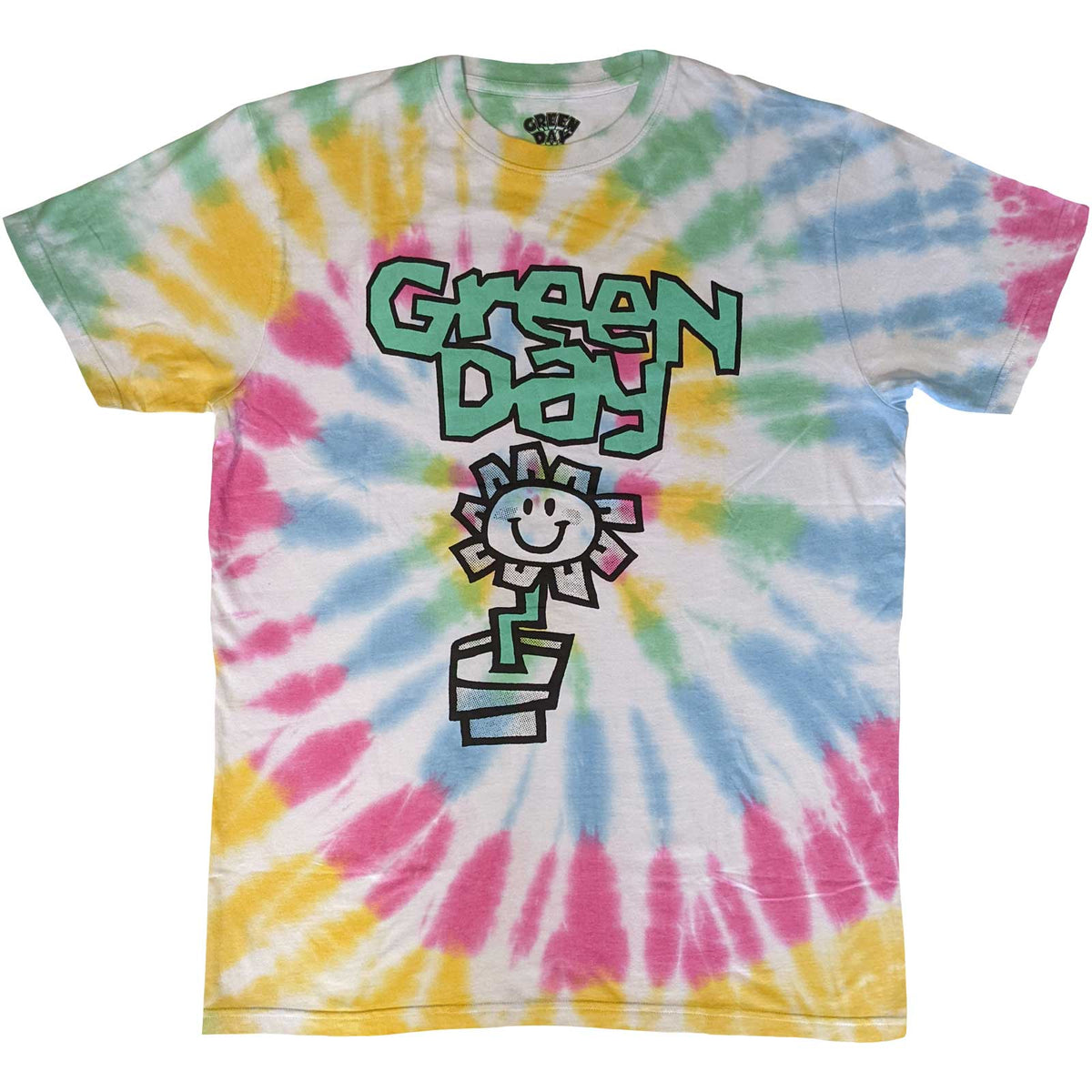 Green Day T-Shirt | Flower Pot Dip Dye