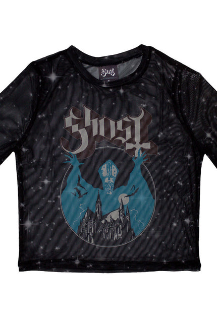 Ghost Mesh Crop Top | Opus