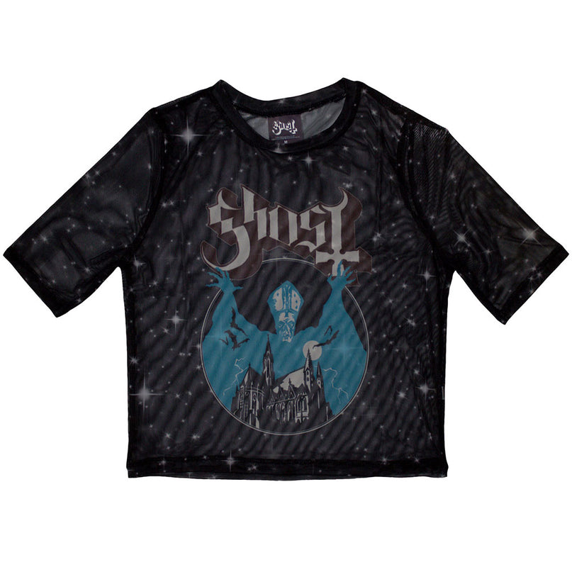 Ghost Mesh Crop Top | Opus