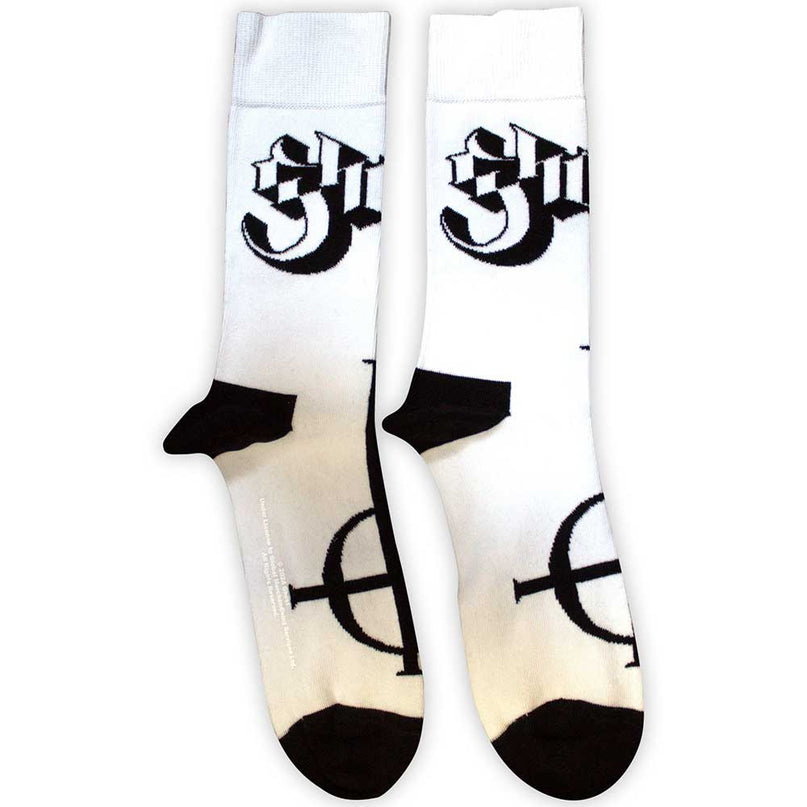 Ghost Symbol Mono Socks | White